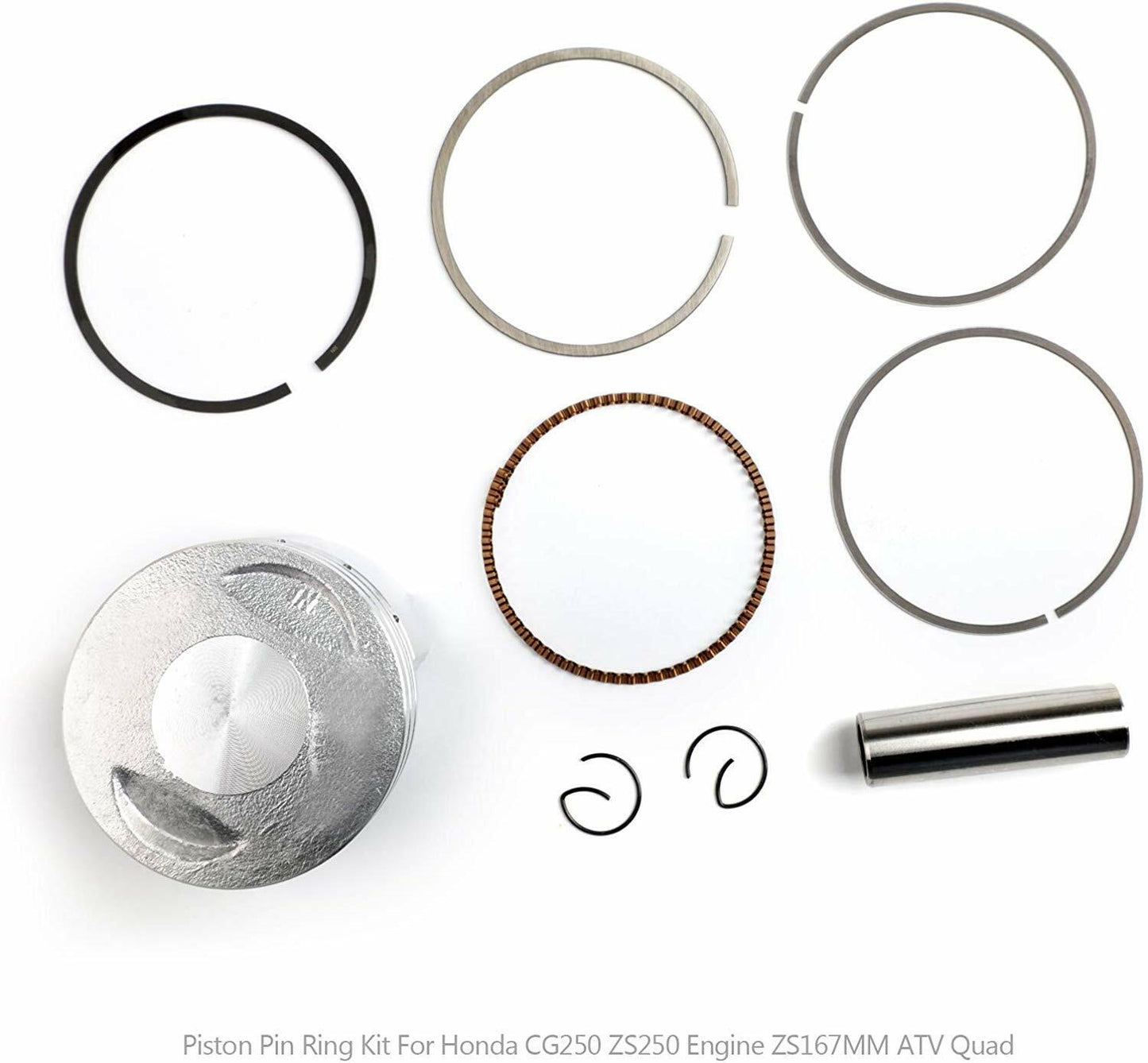 67mm 16mm Pin PISTON RINGS HEAD BASE GASKET CG250cc Quad ATV Dirt PIT PRO Bike