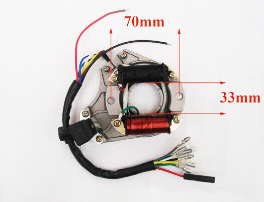 WIRELOOM CDI Coil Regulator Solenoid Stator Light Key 90cc 110cc QUAD BUGGY BIKE