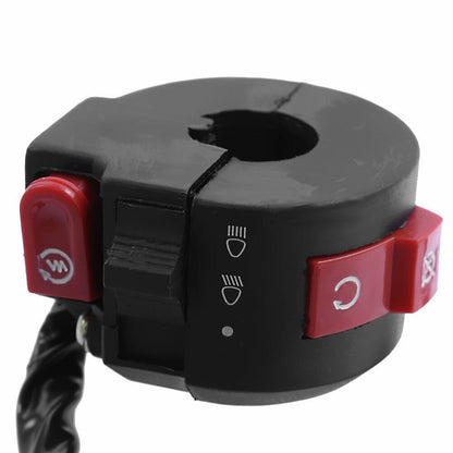 8 Wire START KILL LIGHT SWITCH BUTTON 50/70/90/107/110/125cc ATV QUAD BUGGY BIKE