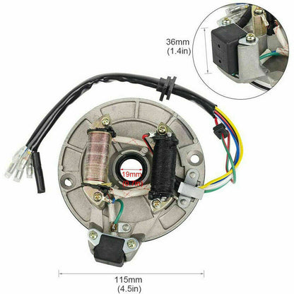 Magneto Flywheel Stator Plate Cover FOR 110cc 125cc Kick Start PIT PRO Dirt BIKE