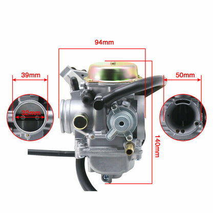 Carburetor Carb Carby For Suzuki Eiger 400 LTF400 LTF400F 2x4 4x4 Manual 02-07