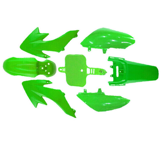 7 Pcs Green Plastic Fairing Cover Fender Kit 50cc 70cc 90cc 125cc Thumpstar Bike