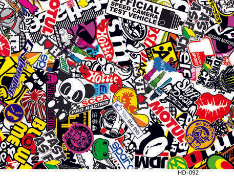 Decal Sticker Bomb Sheet A4 HOON JDM Car Wrap Skateboard Scooter Bike Wall Vinyl
