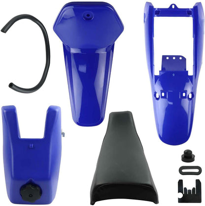 BLUE Plastics Cover Fender Fairing Seat Fuel Tank For Yamaha PEEWEE 80 PW80 PY80