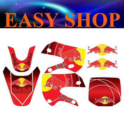 Monster Sticker Decal Kit Rockstar KAWASAKI KX65 KLX110 125cc Dirt Bike Pit Pro