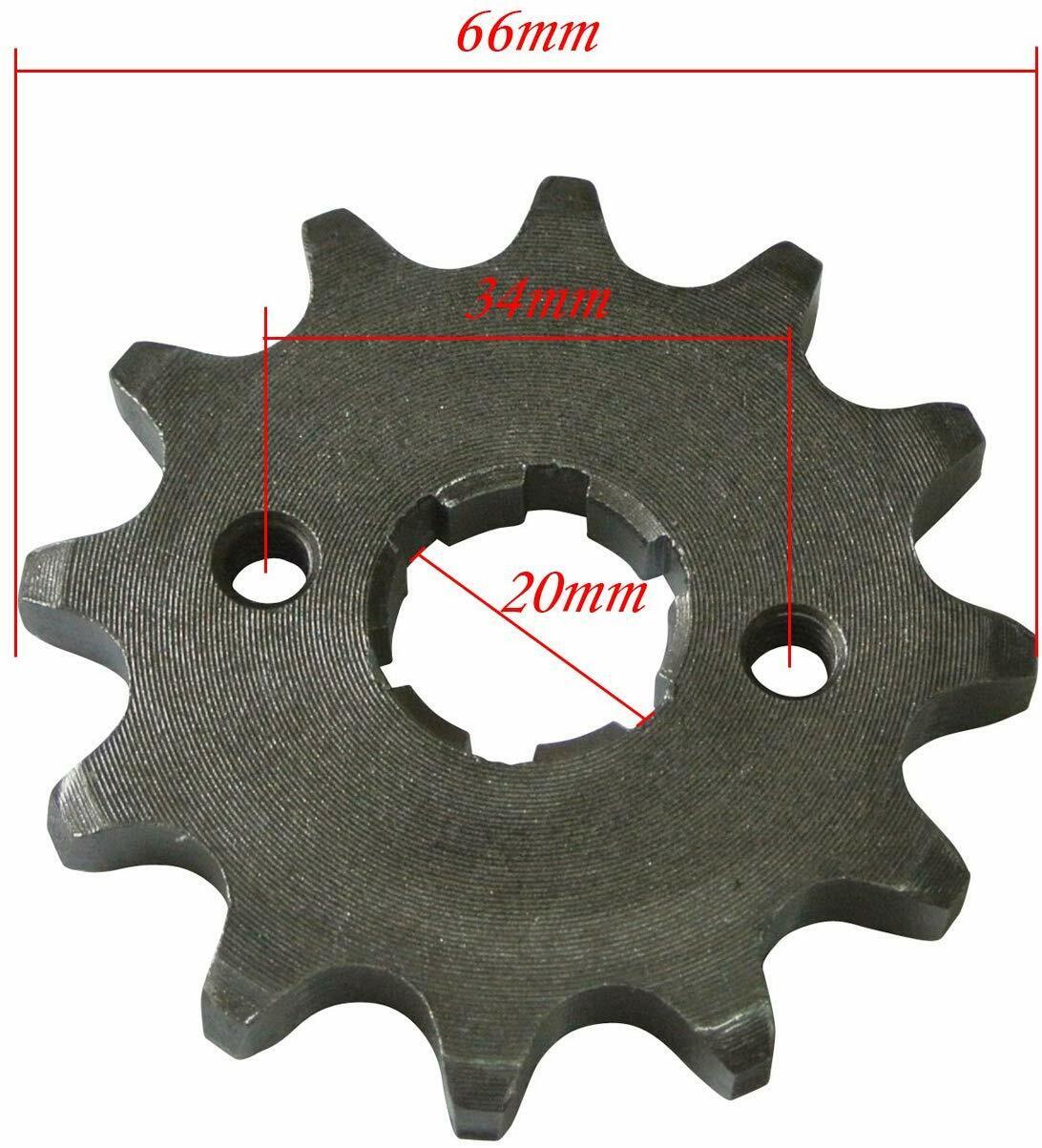20mm 530 12T TOOTH FRONT CHAIN SPROCKET COG 125cc 150cc 250cc Roketa Orion Lifan