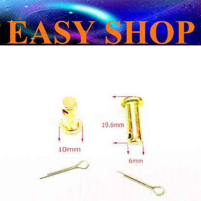 2X 6mm Rear Caliper Foot Peg Brake Pedal Lever Clevis Pivot Pin Quad Dirt Bike