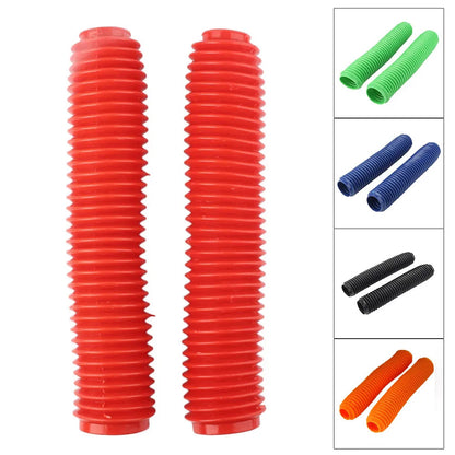Front Fork Cover Dust Gaiters Boots For Honda Yamaha Suzuki Kawasaki Cafe Racer