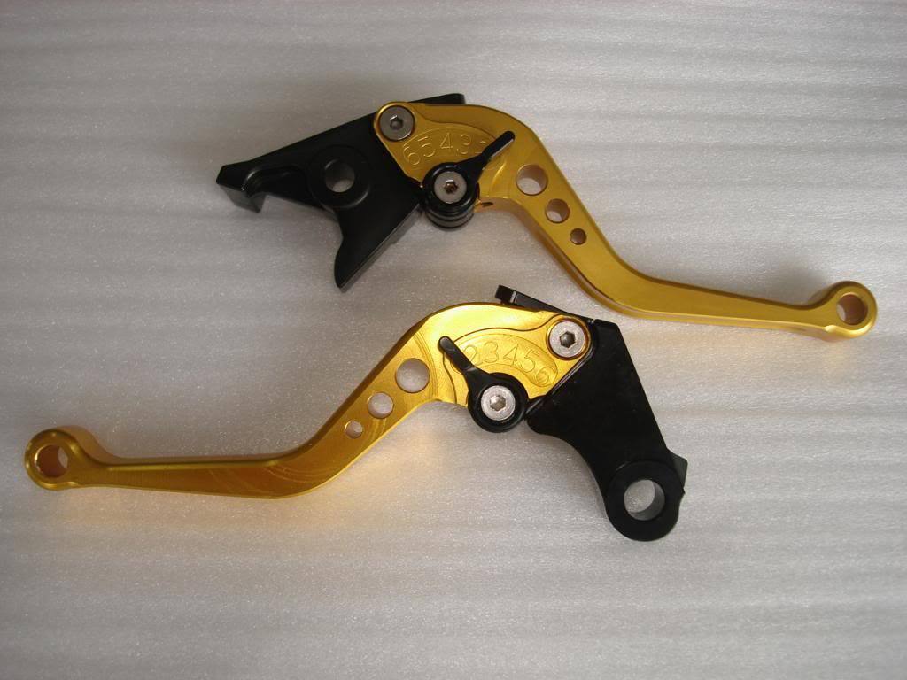 RED GOLD CNC HONDA BRAKE CLUTCH LEVER CB599 600 HORNET CBR600 900RR VTX1300 BIKE