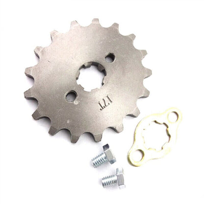 17mm 420 17T Tooth FRONT CHAIN SPROCKET 50cc 70cc 90cc 110cc 125cc ATV QUAD BIKE
