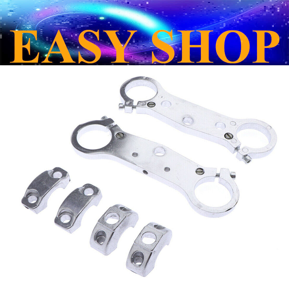 Fork Triple Tree Plate Handlebar Clamp Holder For 47 49cc Mini Moto Pocket Bike