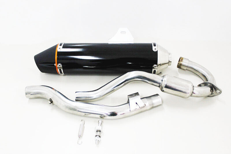 38mm BLACK Full Exhaust Muffler Pipe System For Honda CRF150F CRF230F 2003-2016