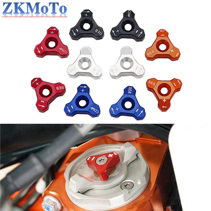 CNC Front Fork Knob Adjuster For KTM SX SXF XC XCWF EXC EXCF MXC 400 450 500 505