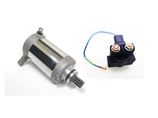 starter motor + Solenoid Relay Yamaha Virago XV125 XV250 XVS250 ROUTE66 VSTAR