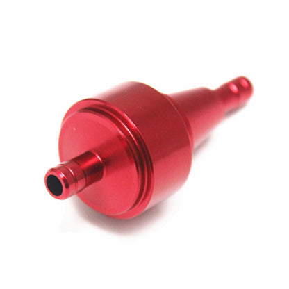 Red 1/4'' 6mm Inline Gas Fuel Filter For Kawasaki 500R 600R 650R ZX10R X11 ZX12R