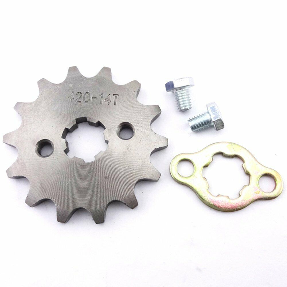 17mm 420 14T Tooth FRONT CHAIN SPROCKET 50cc 110cc 125cc 150cc ATV QUAD BIKE