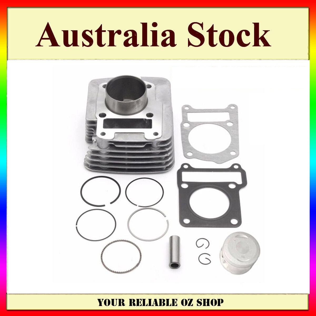 Barrell Cylinder Bore Piston Rings Top End Head Base Gasket For Yamaha TTR125E