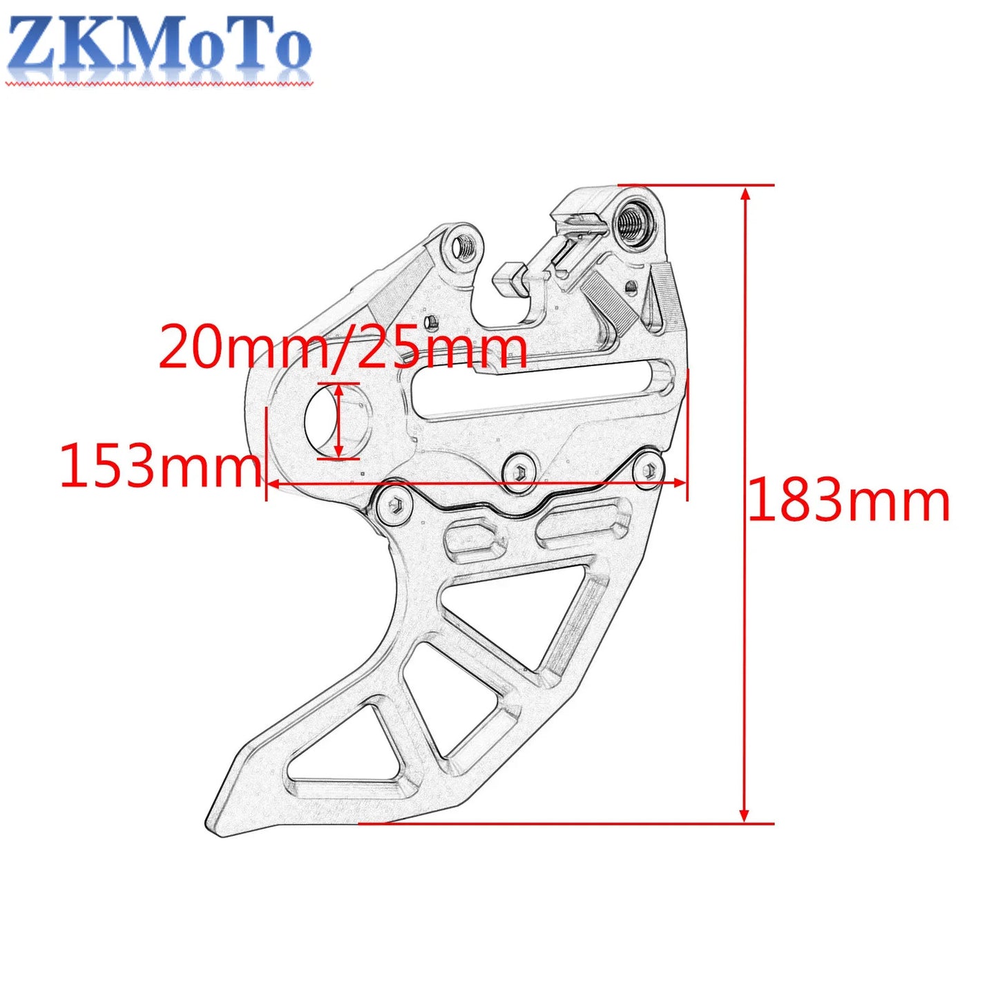 20/25mm CNC Rear Brake Disc Guard Cover For KTM XCW XCFW EXC EXCF SX SXF XC XCF