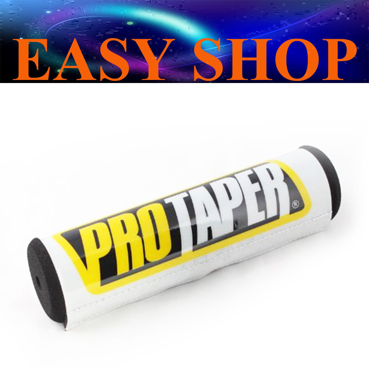 WHITE PRO TAPER HANDLEBAR PAD FOAM PROTECTOR COVER YAMAHA KAWASAKI HONDA KTM PIT