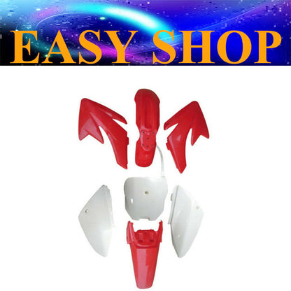 Red Plastic Fairing Cover Fender Guards For Honda CRF70 150cc 160cc PIT PRO BIKE