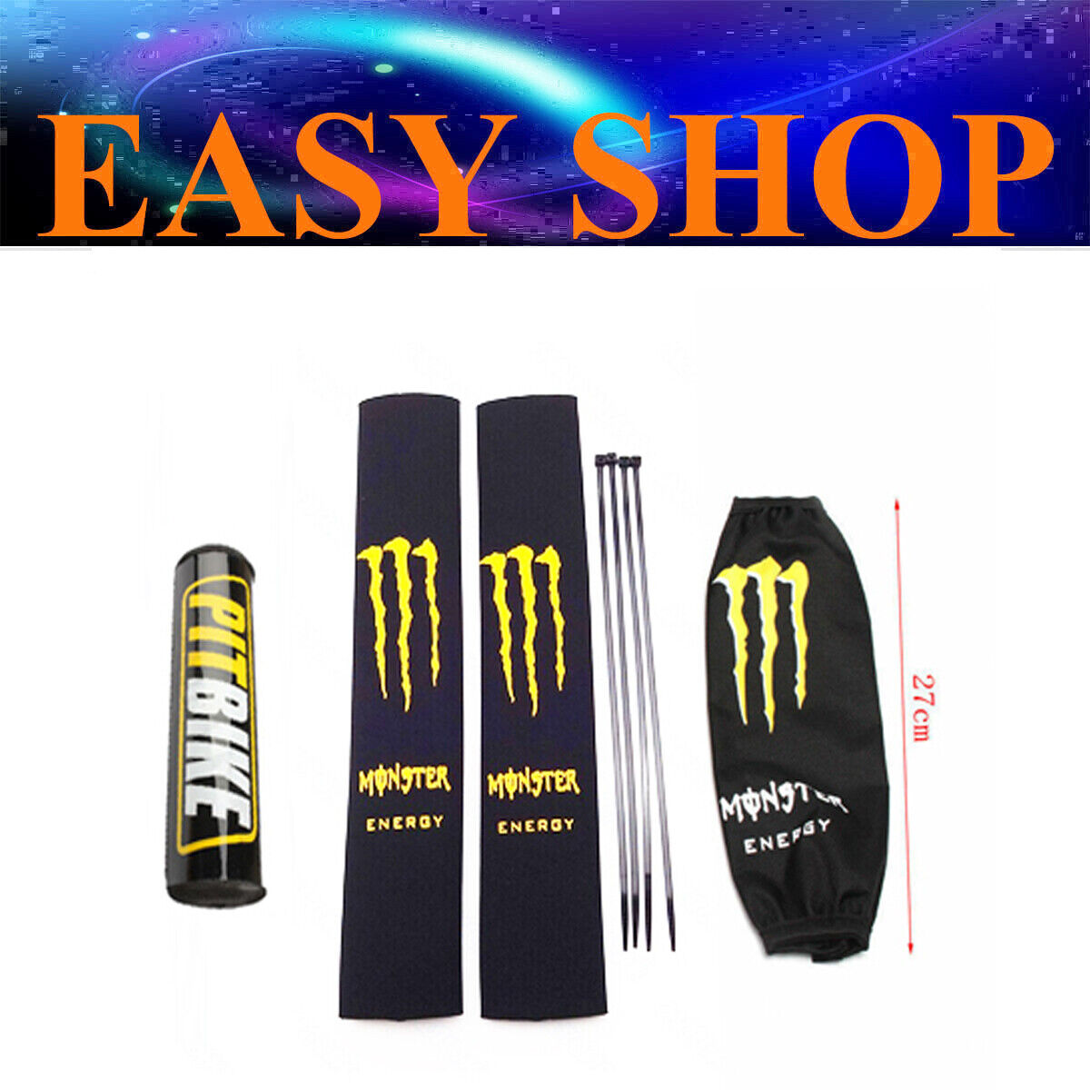 HANDLEBAR PAD FORK SHOCKER PROTECTOR COVER CRF 50cc 90cc 110cc DIRT PIT PRO BIKE