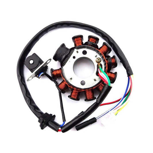 11 Pole Coil Ignition Magneto Stator Rotor GY6 152QMI 157QMJ 125cc 150cc Scooter