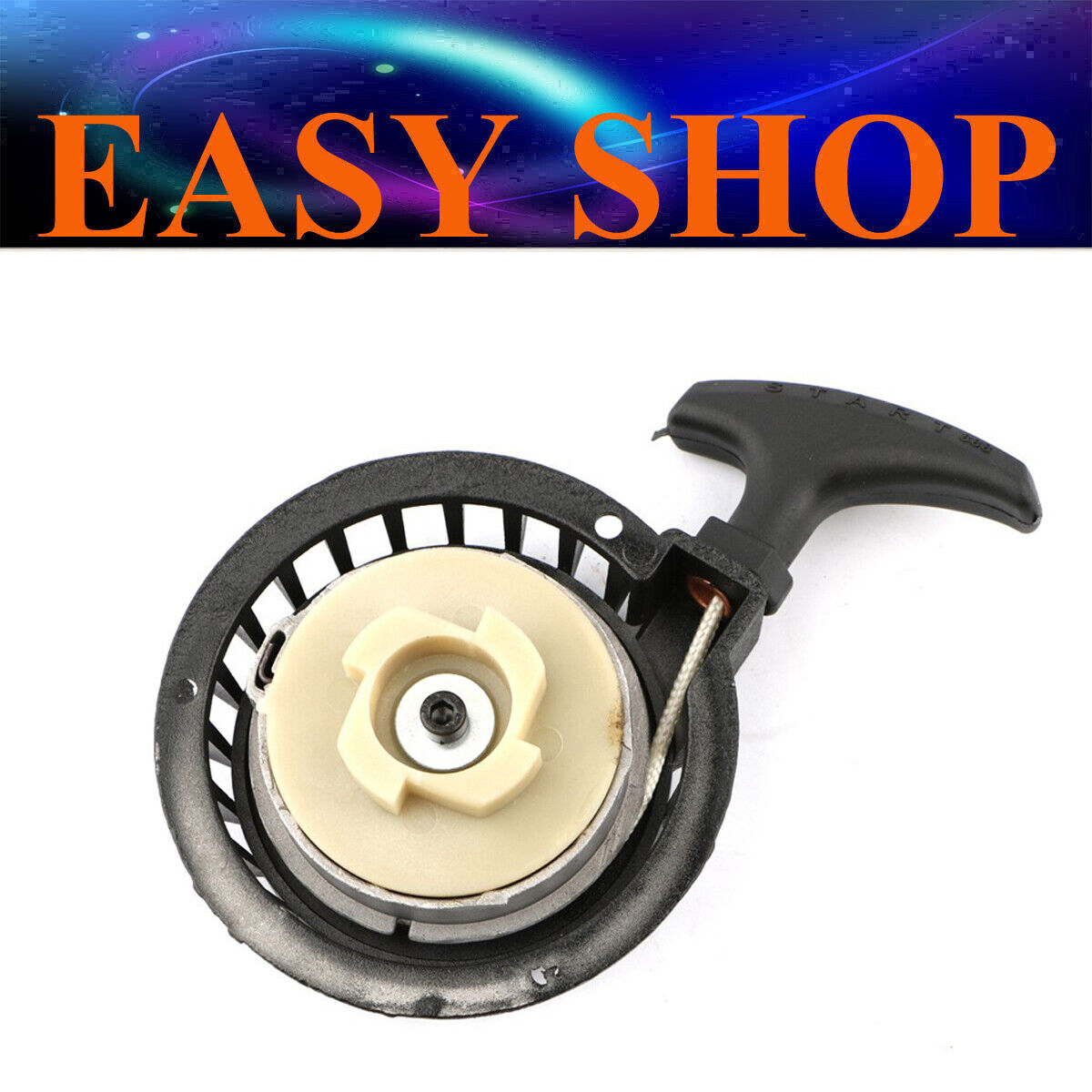 Black Easy Alloy Recoil Pull Start Starter 47cc 49cc Minimoto ATV QUAD DIRT Bike