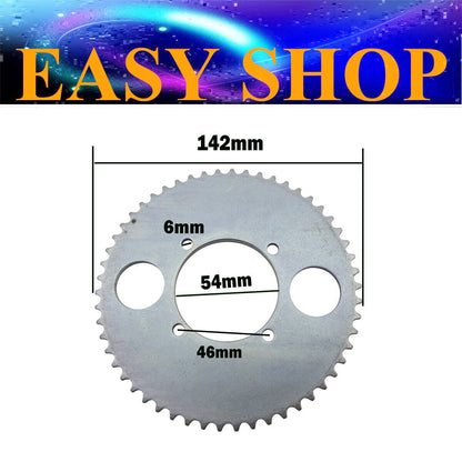 54T T8F 54mm Rear Chain Sprocket for 47cc 49cc Pocket Scooter ATV Mini Moto Bike