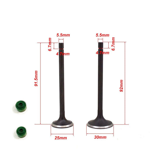 Engine Head Intake Exhaust Valves For Honda CG150cc PIT PRO ATV Dirt Quad Bike