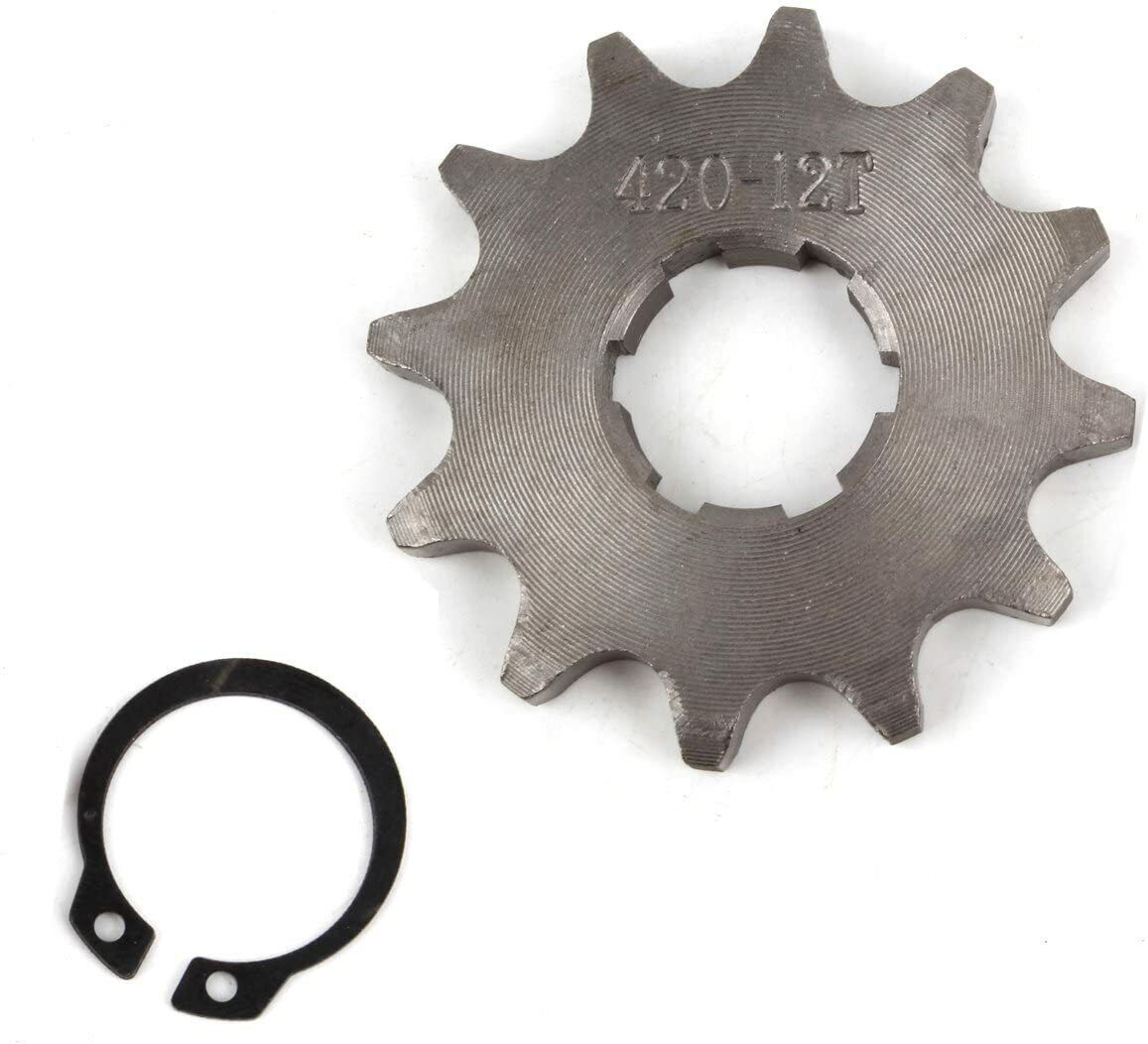 20mm 420 12T Tooth Front Chain Sprocket 125cc 150cc ATV QUAD DIRT PIT PRO BIKE