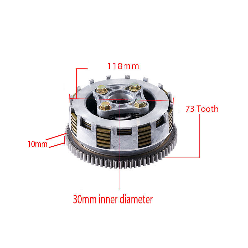 5 Plate 73 Tooth Clutch For CTM 125 Keeway Titan YAMASAKI YM125-3 Motorcycle