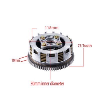 5 Plate 73 Tooth Clutch For CTM 125 Keeway Titan YAMASAKI YM125-3 Motorcycle