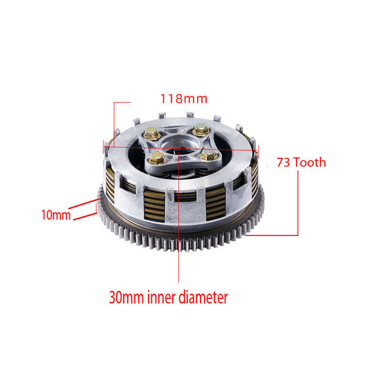 5 Plate 73 Tooth Clutch For CTM 125 Keeway Titan YAMASAKI YM125-3 Motorcycle