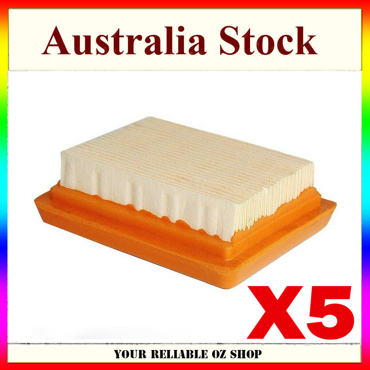5X AIR FILTER FOR Stihl FS120 FS200 FS250 FS300 FS310 Chainsaw 4134 141 0300