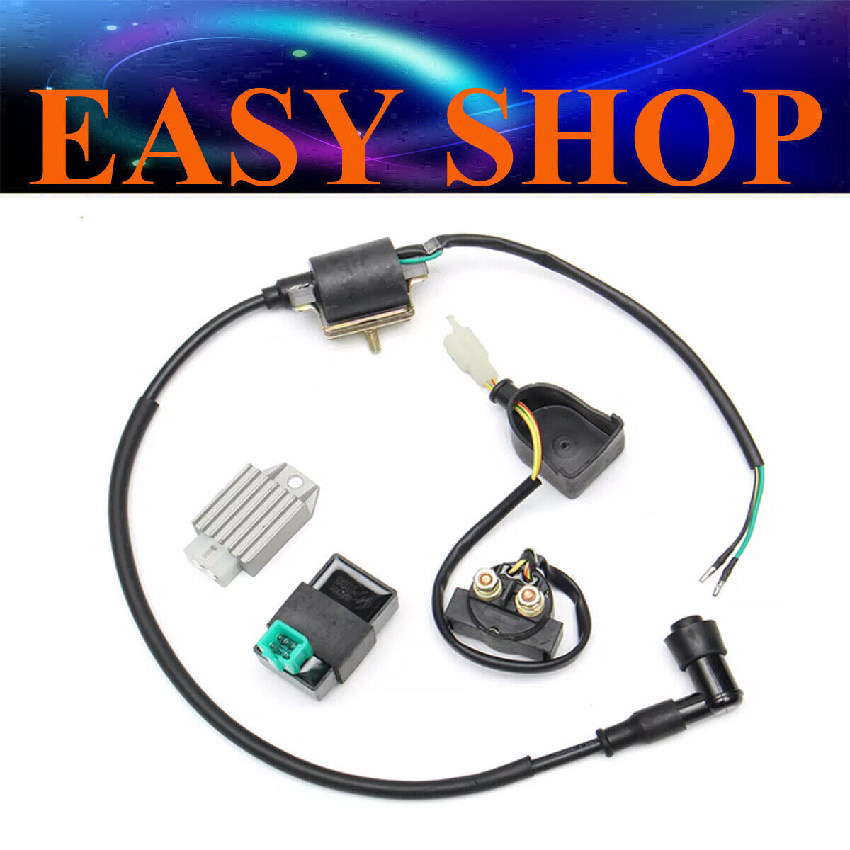 SOLENOID CDI COIL Rectifier REGULATOR 50cc 70cc 110cc 125cc 140cc ATV QUAD BIKE