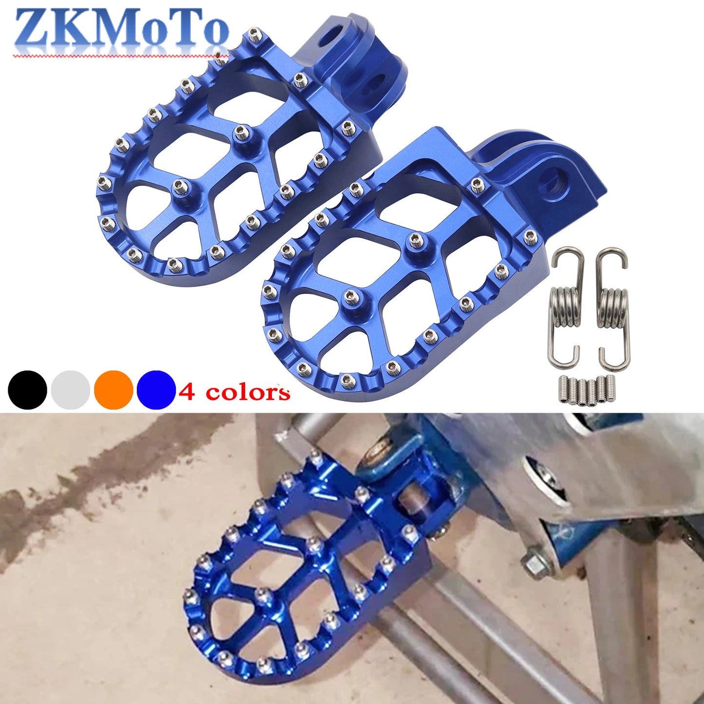 CNC Footrest Footpegs Pedals For KTM 690 950 990 1050 1090 1190 1290 EXC EXCF