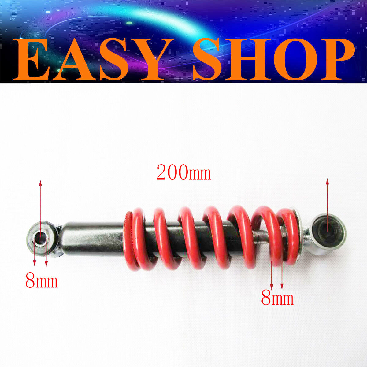 8mm 200mm SUSPENSION SHOCKER FOR 49CC 50CC KIDS MINI QUAD ATV DIRT POCKET BIKE