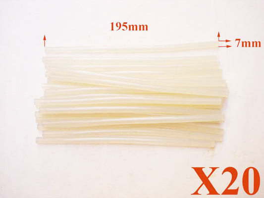 20X 7mm 195mm Hot Gun Melt Glue Stick School Scrapbooking Kids Art Craft DIY