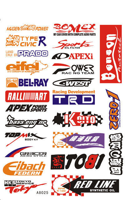 3 Sheets Sticker Decal Kit Repsol Renthal Alpinestars Tim Akrapovic AGV Monster