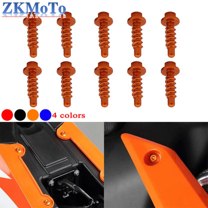 10Pcs Self Tapping Screw Bolt For KTM XC XCF SX SXF EXC XCW EXCF TPI 125-530cc