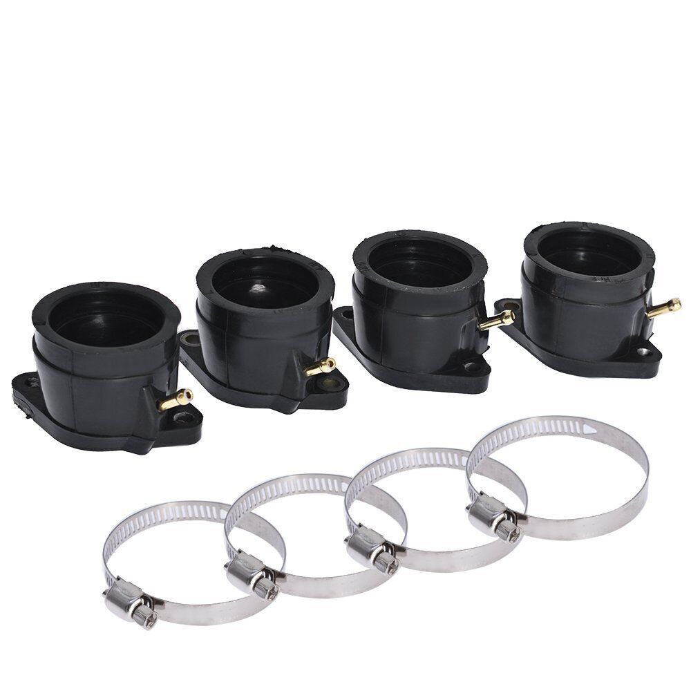 4Pc Carburetor Carby Intake Manifold Boots For Yamaha YZF600R Thundercat FZR600R