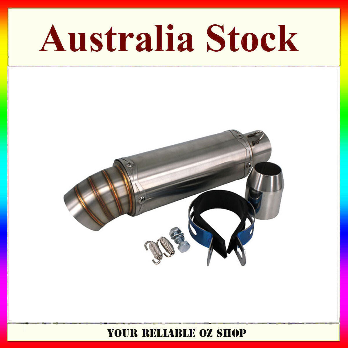 36-51mm 190mm muffler Exhaust silencer For Hornet 250 Yamaha R3 BMW DUCATI