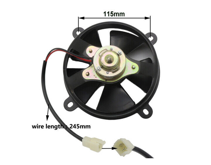 Radiator Thermo Electric Cooling Fan 150cc 250cc 300cc Kymco Apollo Assassin DHZ