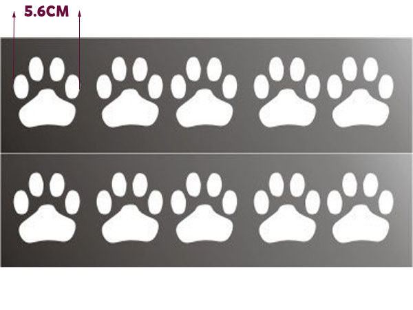 Bear Dog Paw Foot Print Sticker Decal Car Ute Windscreen Emblem Window Bike