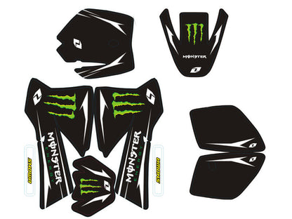 3M ROCKSTAR SKULL DECAL STICKER STICKERS KIT KTM50 2002-2008 SX 50CC DE35 BIKE