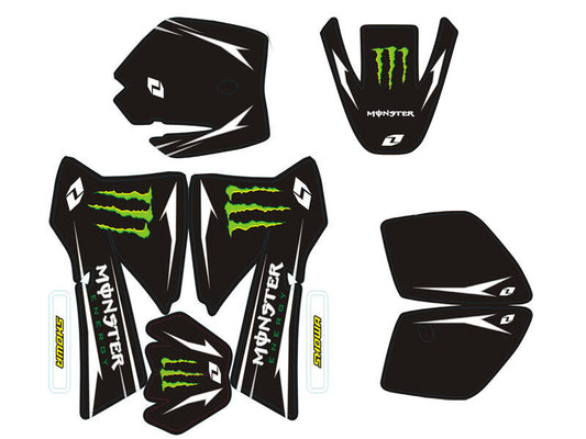 3M ROCKSTAR SKULL DECAL STICKER STICKERS KIT KTM50 2002-2008 SX 50CC DE35 BIKE