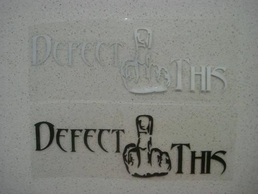 JDM FUNNY DEFECT THIS STICKER DECAL 4WD CAR WINDOW WINDSCREEN BUMPER DRIFT UTE