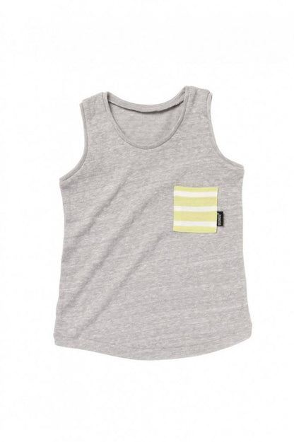 Authentic Bonds Infant Baby Kids Boy Girl Pop Pocket Triblend Tank Singlet Vest