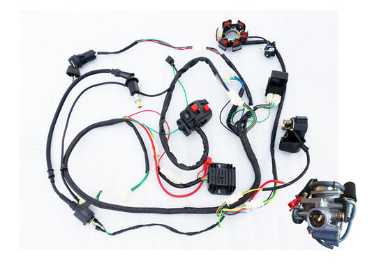 Harness Carby Solenoid Magneto Coil Regulator CDI GY6 125cc 150cc ATV QUAD BIKE
