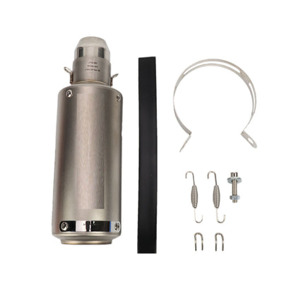 Titanium Stainless Steel 51mm Universal Motorcycle Exhaust Pipe Muffler Racer
